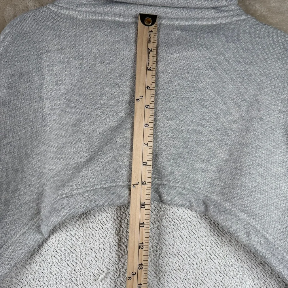 FP Beach Womens XS Grey Cowl Neck Open Back Oversized Textured Sweatshirt‎
